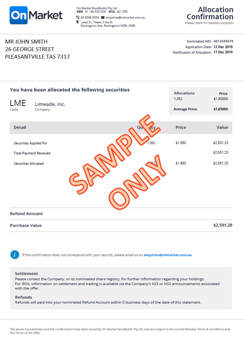 Where can I view my trade confirmations and tax documents? OnMarket